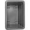 Global Industrial 6 Bushel Plastic Bulk Box Truck, Steel Chassis Base, Gray, 33-2/5L x 23W x 24-1/2H 800310GY - alternate 3